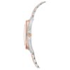 Crystalline Aura-horloge, Swiss Made, metalen armband, roségoudkleurig, afwerking van gemengd metaal Crystalline Aura-horloge, Swiss Made, metalen armband, roségoudkleurig, afwerking van gemengd metaal