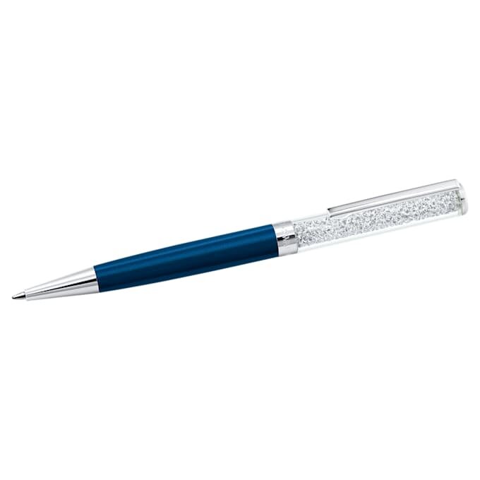 Crystalline balpen blauw, blauw gelakt, verchroomd Crystalline balpen blauw, blauw gelakt, verchroomd