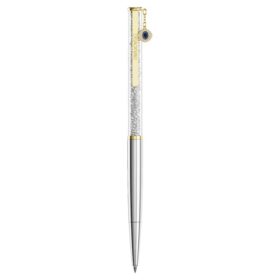 Crystalline-balpen Evil Eye, goudkleurig, afwerking van gemengd metaal
