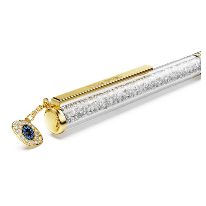 Crystalline-balpen Evil Eye, goudkleurig, afwerking van gemengd metaal Crystalline-balpen Evil Eye, goudkleurig, afwerking van gemengd metaal