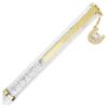 Crystalline-balpen Horse Shoe, wit, wit gelakt, goudkleurig verguld