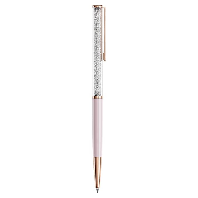 Crystalline balpen roze, roze gelakt, roségoudkleurig verguld Crystalline balpen roze, roze gelakt, roségoudkleurig verguld