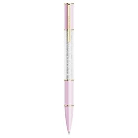 Crystalline balpen, roze, verguld