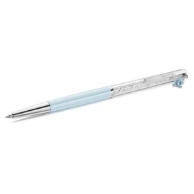 Crystalline balpen Teddy, blauw, blauw gelakt, verchroomd