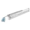 Crystalline balpen Teddy, blauw, blauw gelakt, verchroomd