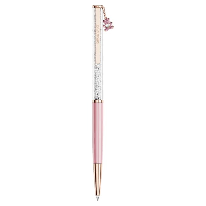Crystalline balpen Teddy, roze, roze gelakt, roségoudkleurig verguld Crystalline balpen Teddy, roze, roze gelakt, roségoudkleurig verguld