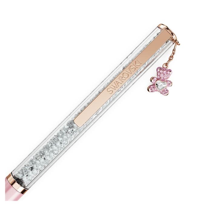 Crystalline balpen Teddy, roze, roze gelakt, roségoudkleurig verguld Crystalline balpen Teddy, roze, roze gelakt, roségoudkleurig verguld