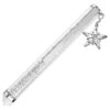 Crystalline balpen wit, wit gelakt, verchroomd Crystalline balpen wit, wit gelakt, verchroomd