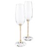 Crystalline champagneglazen in goudkleur (set van 2) Crystalline champagneglazen in goudkleur (set van 2)