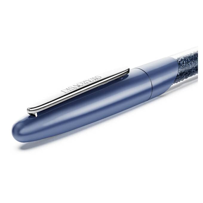Crystalline rollerballpen blauw, verchroomd Crystalline rollerballpen blauw, verchroomd