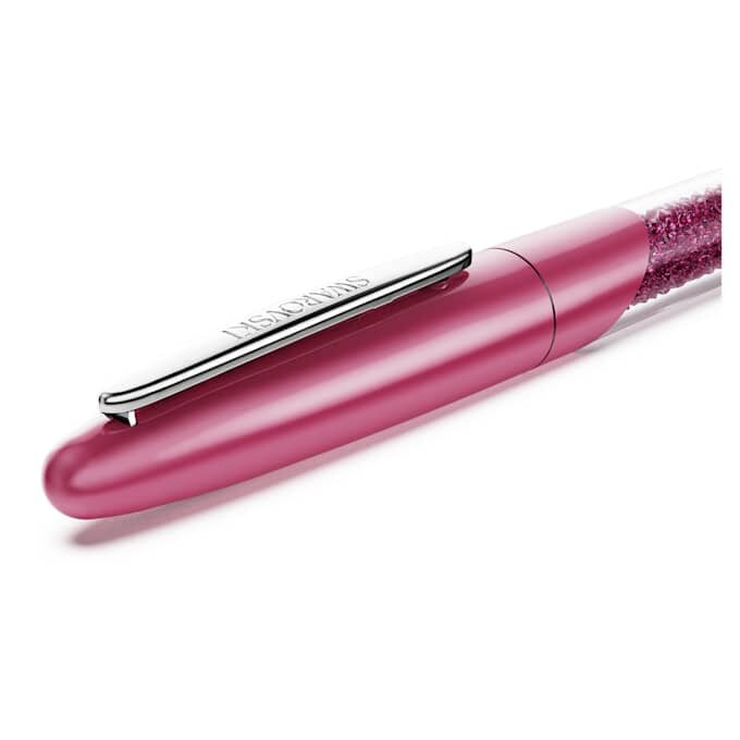 Crystalline rollerballpen roze, verchroomd Crystalline rollerballpen roze, verchroomd