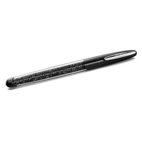 Crystalline rollerballpen, zwart, verchroomd