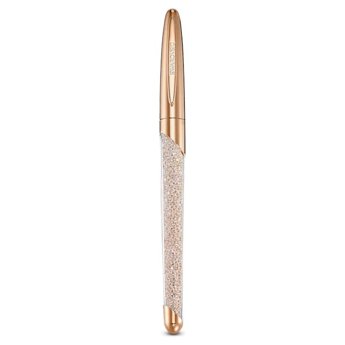 Crystalline-rollerpen in roségoudkleurig, roségoudkleurig verguld Crystalline-rollerpen in roségoudkleurig, roségoudkleurig verguld