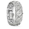 Curiosa armbandhorloge met kristallen, zilverkleurig, roestvrij staal Curiosa armbandhorloge met kristallen, zilverkleurig, roestvrij staal