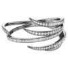 De Vienna Collection-armband Feather, wit, gerutheniumd De Vienna Collection-armband Feather, wit, gerutheniumd