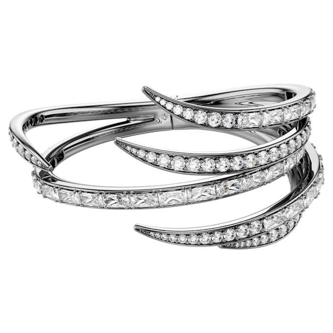 De Vienna Collection-armband Feather, wit, gerutheniumd De Vienna Collection-armband Feather, wit, gerutheniumd
