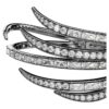 De Vienna Collection-armband Feather, wit, gerutheniumd De Vienna Collection-armband Feather, wit, gerutheniumd
