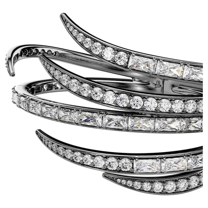 De Vienna Collection-armband Feather, wit, gerutheniumd De Vienna Collection-armband Feather, wit, gerutheniumd