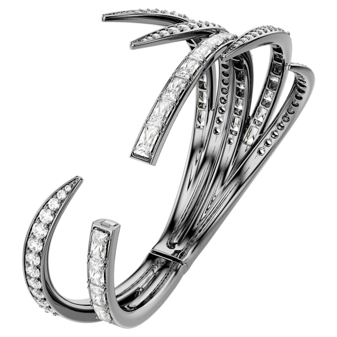 De Vienna Collection-armband Feather, wit, gerutheniumd De Vienna Collection-armband Feather, wit, gerutheniumd