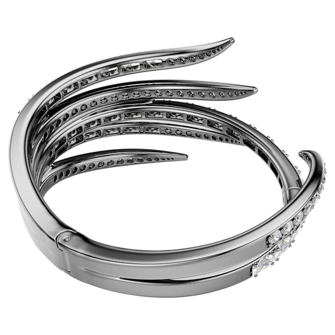 De Vienna Collection-armband Feather, wit, gerutheniumd De Vienna Collection-armband Feather, wit, gerutheniumd