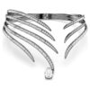 De Vienna Collection-choker Feather, wit, geruteniumd De Vienna Collection-choker Feather, wit, geruteniumd