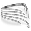 De Vienna Collection-choker Feather, wit, geruteniumd De Vienna Collection-choker Feather, wit, geruteniumd