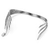 De Vienna Collection-choker Feather, wit, geruteniumd De Vienna Collection-choker Feather, wit, geruteniumd