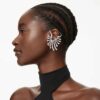 De Vienna Collection Ear Cuff Zwaan, wit, gerutheniumd De Vienna Collection Ear Cuff Zwaan, wit, gerutheniumd
