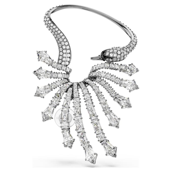 De Vienna Collection Ear Cuff Zwaan, wit, gerutheniumd De Vienna Collection Ear Cuff Zwaan, wit, gerutheniumd