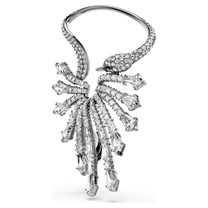 De Vienna Collection Ear Cuff Zwaan, wit, gerutheniumd De Vienna Collection Ear Cuff Zwaan, wit, gerutheniumd