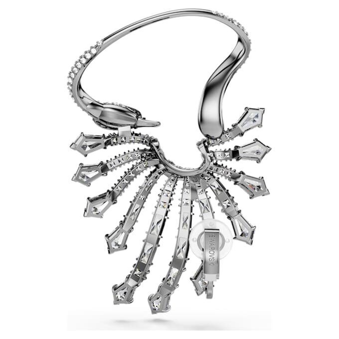 De Vienna Collection Ear Cuff Zwaan, wit, gerutheniumd De Vienna Collection Ear Cuff Zwaan, wit, gerutheniumd