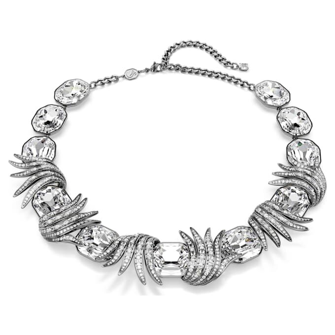 De Vienna Collection-ketting ‘Feather’, wit, gerutheniumd De Vienna Collection-ketting ‘Feather’, wit, gerutheniumd