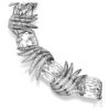 De Vienna Collection-ketting ‘Feather’, wit, gerutheniumd De Vienna Collection-ketting ‘Feather’, wit, gerutheniumd