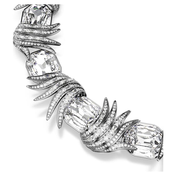 De Vienna Collection-ketting ‘Feather’, wit, gerutheniumd De Vienna Collection-ketting ‘Feather’, wit, gerutheniumd