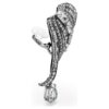 De Vienna Collection oorcuffs Feather, wit, gerutheniumd De Vienna Collection oorcuffs Feather, wit, gerutheniumd