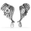 De Vienna Collection oorcuffs Feather, wit, gerutheniumd De Vienna Collection oorcuffs Feather, wit, gerutheniumd