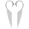 De Vienna Collection oorcuffs Zwaan, wit, gerutheniumd De Vienna Collection oorcuffs Zwaan, wit, gerutheniumd