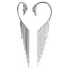 De Vienna Collection oorcuffs Zwaan, wit, gerutheniumd De Vienna Collection oorcuffs Zwaan, wit, gerutheniumd