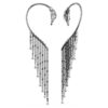 De Vienna Collection oorcuffs Zwaan, wit, gerutheniumd De Vienna Collection oorcuffs Zwaan, wit, gerutheniumd