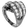 De Vienna Collection-ring Swan, wit, geruteniumd De Vienna Collection-ring Swan, wit, geruteniumd
