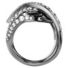 De Vienna Collection-ring Swan, wit, geruteniumd De Vienna Collection-ring Swan, wit, geruteniumd