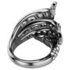 De Vienna Collection-ring Swan, wit, geruteniumd De Vienna Collection-ring Swan, wit, geruteniumd