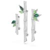 Dellium-broche Bamboo, groen, gerhodineerd Dellium-broche Bamboo, groen, gerhodineerd