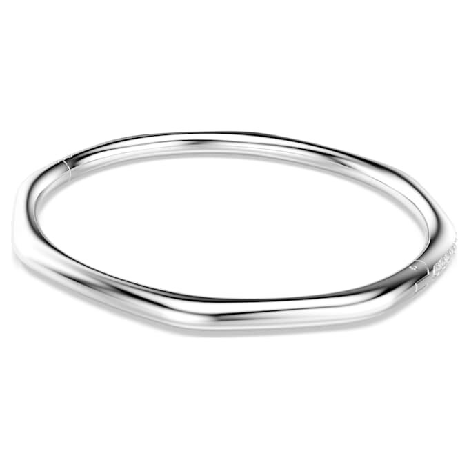 Dextera-armband, achthoekige vorm, ronde slijpvorm, wit, gerhodineerd Dextera-armband, achthoekige vorm, ronde slijpvorm, wit, gerhodineerd