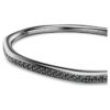 Dextera-armband, achthoekige vorm, ronde slijpvorm, wit, geruthenium-verguld Dextera-armband, achthoekige vorm, ronde slijpvorm, wit, geruthenium-verguld