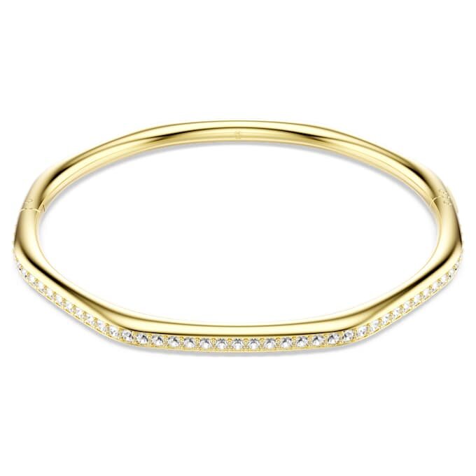 Dextera-armband, achthoekige vorm, ronde slijpvorm, wit, verguld Dextera-armband, achthoekige vorm, ronde slijpvorm, wit, verguld