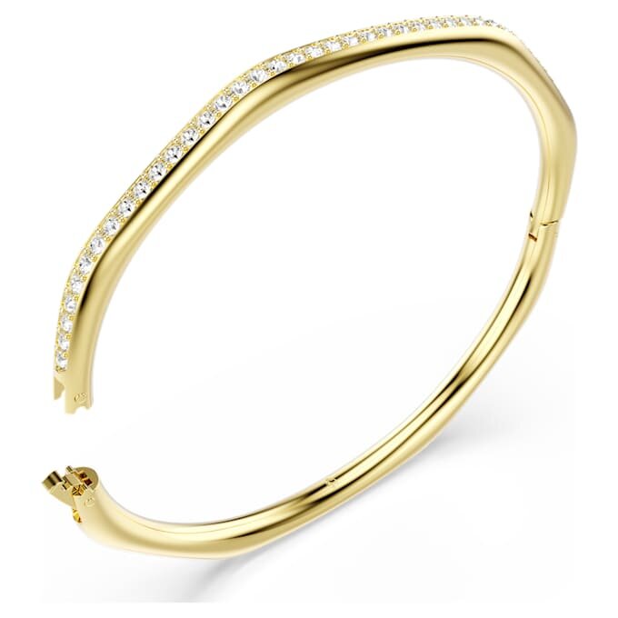 Dextera-armband, achthoekige vorm, ronde slijpvorm, wit, verguld Dextera-armband, achthoekige vorm, ronde slijpvorm, wit, verguld