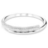 Dextera-armband met magnetische sluiting, wit, gerhodineerd Dextera-armband met magnetische sluiting, wit, gerhodineerd
