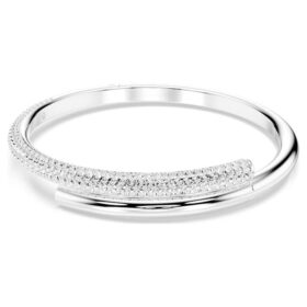 Dextera-armband met magnetische sluiting, wit, gerhodineerd