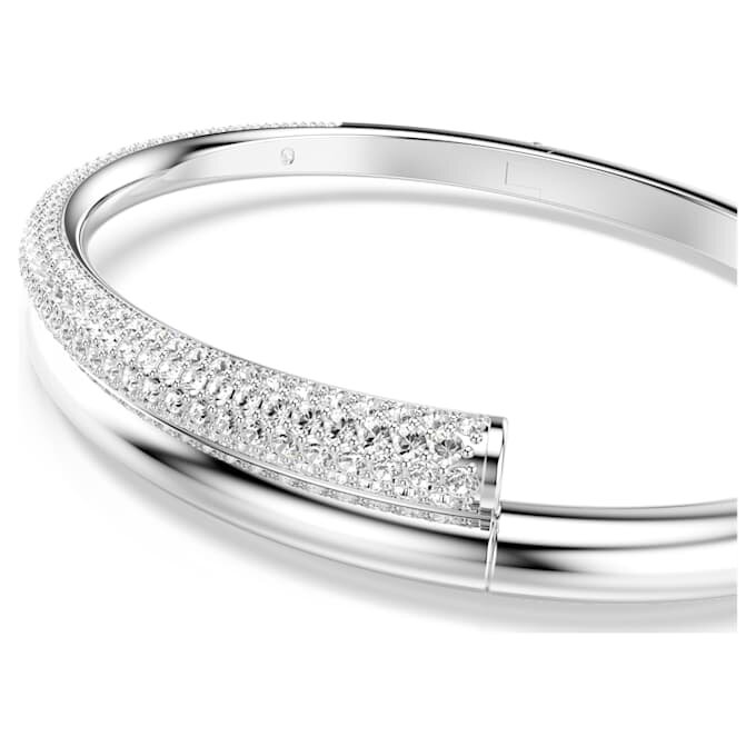 Dextera-armband met magnetische sluiting, wit, gerhodineerd Dextera-armband met magnetische sluiting, wit, gerhodineerd